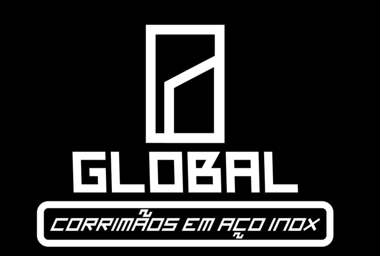 Global corrimãos em aço inox logo