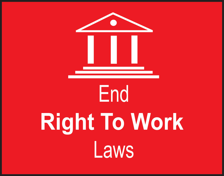 End Right To Work Laws logo