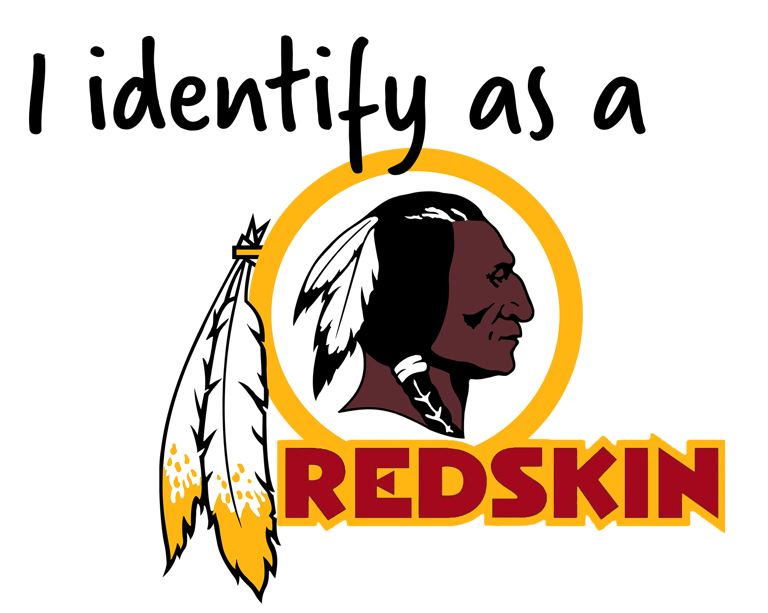 I Identify as a Redskin logo