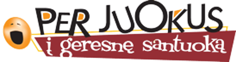 Per Juokus į Geresnę Santuoką logo