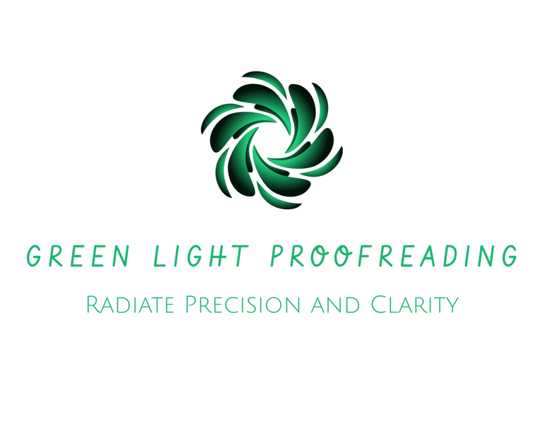 GREEN LIGHT PROOFREADING logo