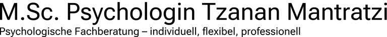 M.Sc. Psychologin Tzanan Mantratzi logo