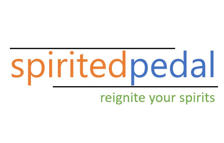 Stress-free and quicker commute on bicycle logo