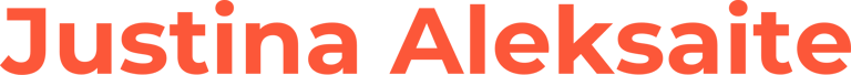 Justina Aleksaite logo