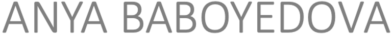 ANYA BABOYEDOVA - Abstract Painter logo