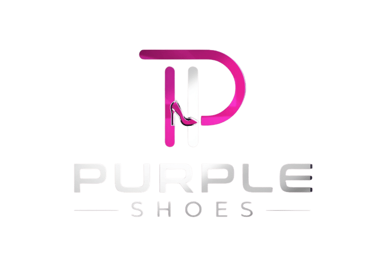 purple shoes logo