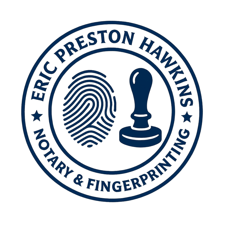 Eric Preston Hawkins Notary & Fingerprinting logo