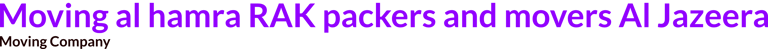 Moving al hamra RAK packers and movers Al Jazeera logo