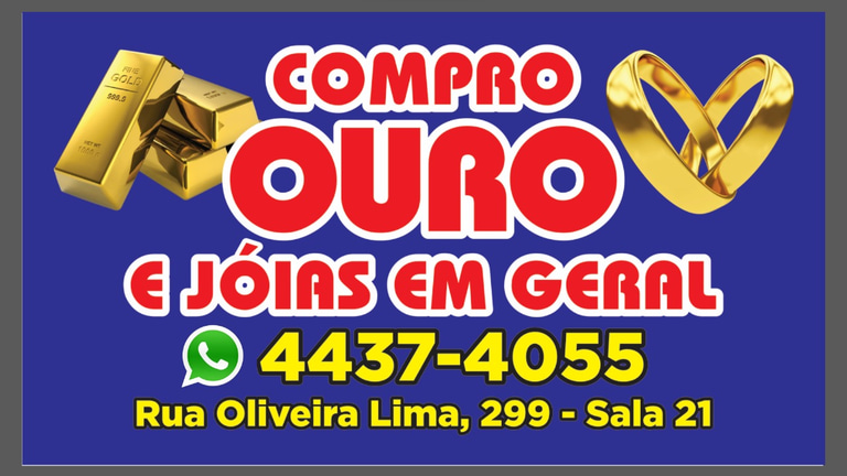 CALÇADÃO JOIAS GOLD, COMPRAMOS OURO PRATA E PLATINA logo