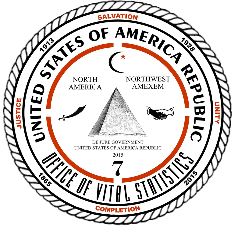 Vital Statistics of the United States of America Republic logo
