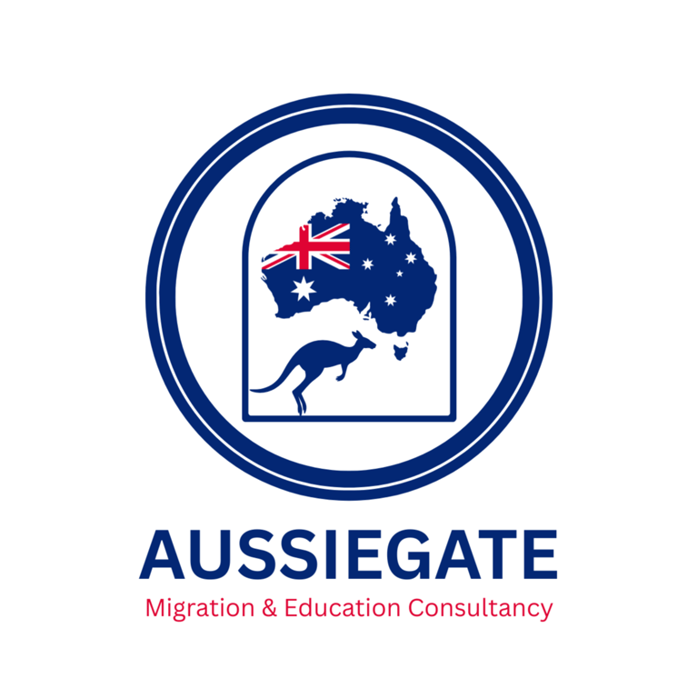 AUSSIEGATE Migration and Education Services logo