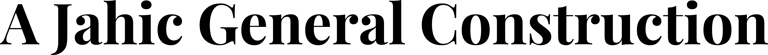A Jahic General Construction logo