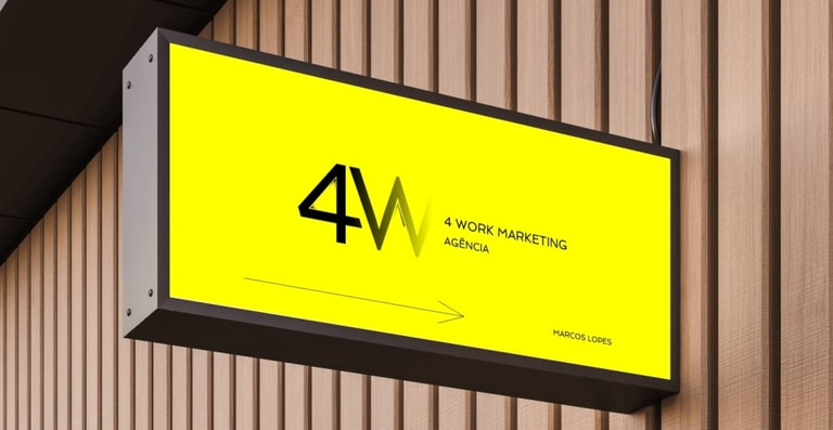 4w publicidade Indoor logo