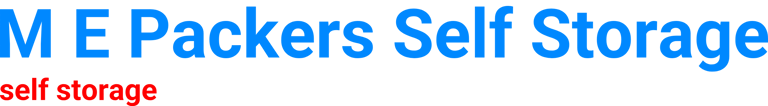 M E Packers Self Storage logo