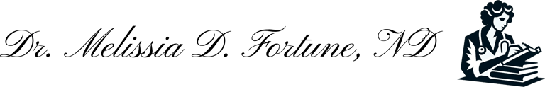 Dr. Melissia D. Fortune. ND logo