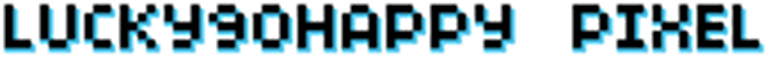 Lucky90Happy Pixel Art logo