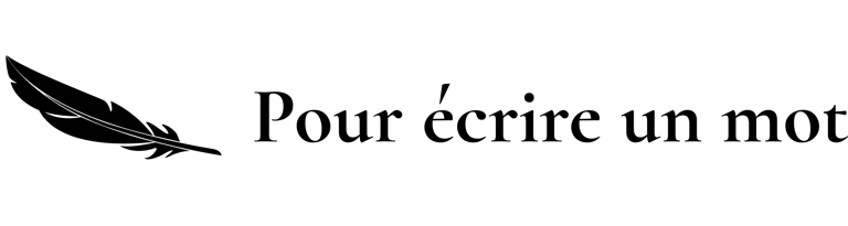 Pour écrire un mot logo