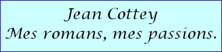 Jean Cottey, romancier et guide bénévole. logo