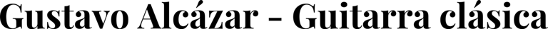 Gustavo Alcázar-Guitarrista clásico logo
