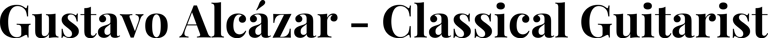 Gustavo Alcázar-Guitarrista clásico logo
