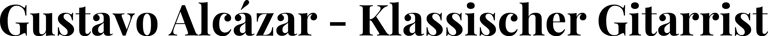 Gustavo Alcázar-Guitarrista clásico logo