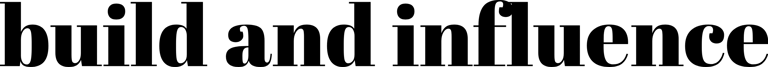 build and influence logo