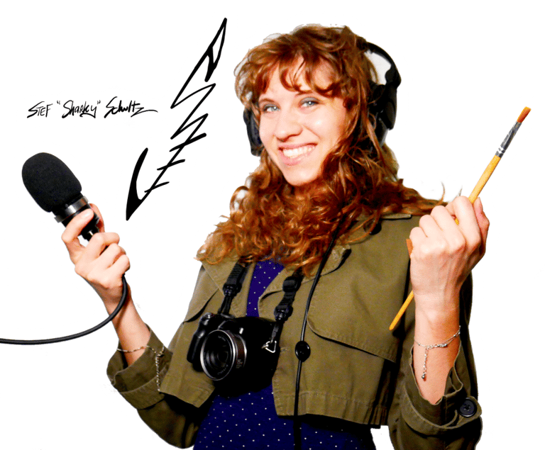 Stef Schultz, aka "Sharky" - Founder, Showhost, Filmmaker, Fine Artist, Award-Winning Brand Designer, & More! logo