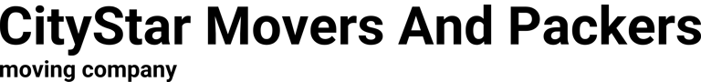 CityStar Movers And Packers logo