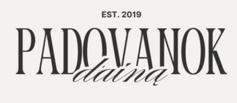 Padovanok dainą logo