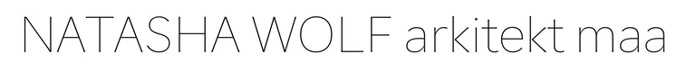 Natasha Wolf Arkitektur logo