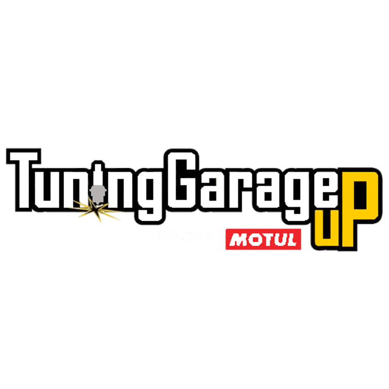Tuning garage up powered by MOTUL logo
