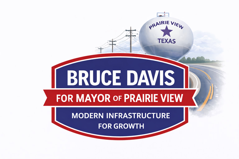 Bruce Davis for Mayor of Prairie View logo