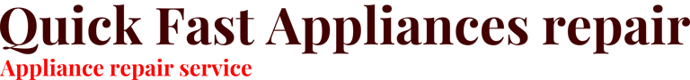 Quick Fast Appliances repair logo