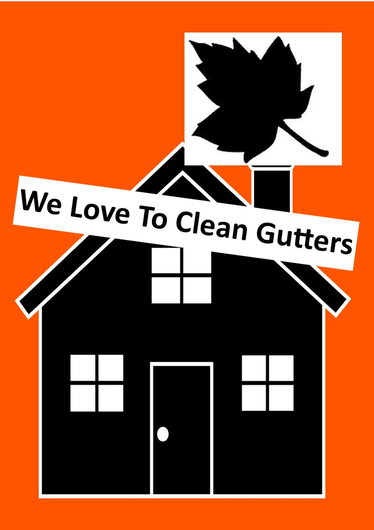 We Love To Clean Gutters logo