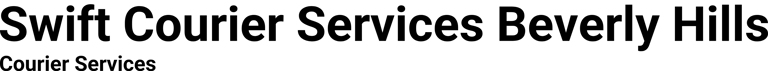 Swift Courier Services Beverly Hills logo