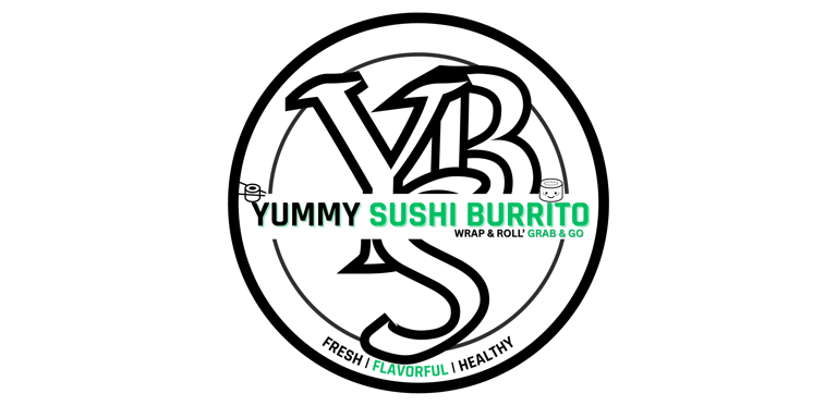 Yummy sushi Burrito logo