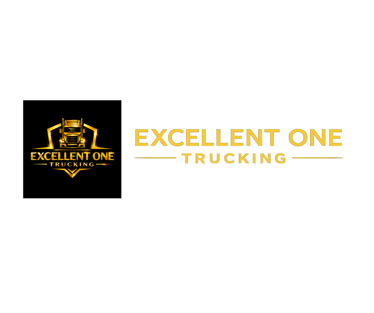 Excellent one trucking logo