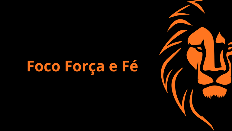 foco força fé logo