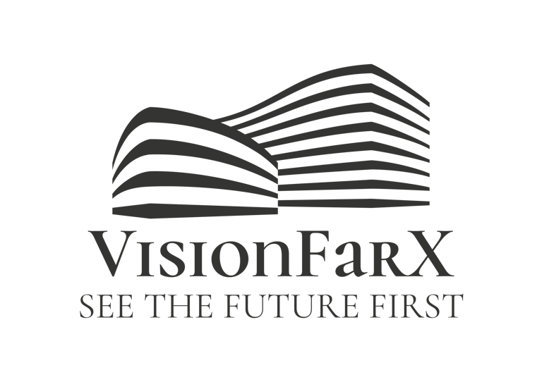 VisionFarX- SEE THE FUTURE FIRST logo