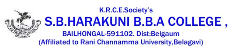 K.R.C.E.S's S,B.Harakuni BBA College,Bailhongal (Affiliated to Rani Channamma University,Belagavi) logo