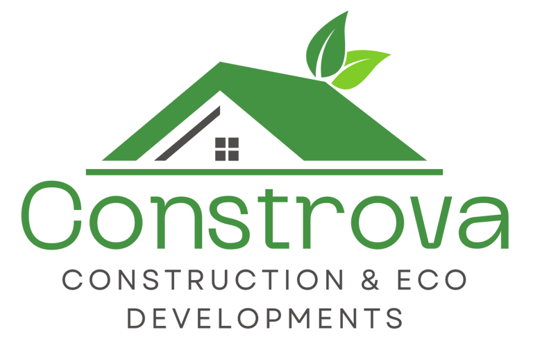 Eco property construction logo