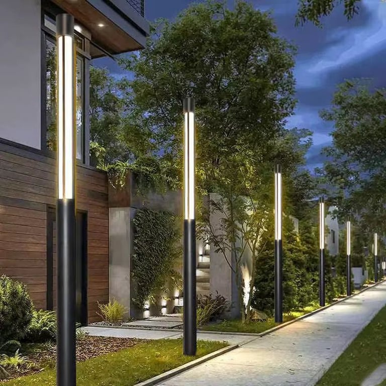 عمود انارة ديكوري ليد للحدائق والممرات من تصنيع مصنع أكتار