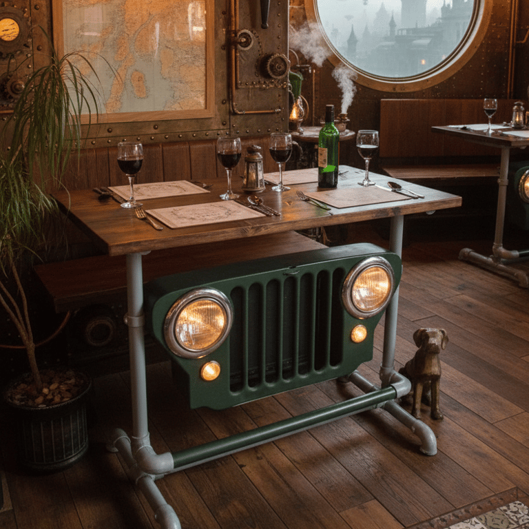 kelpieskeep.co.uk Willy's Jeep table