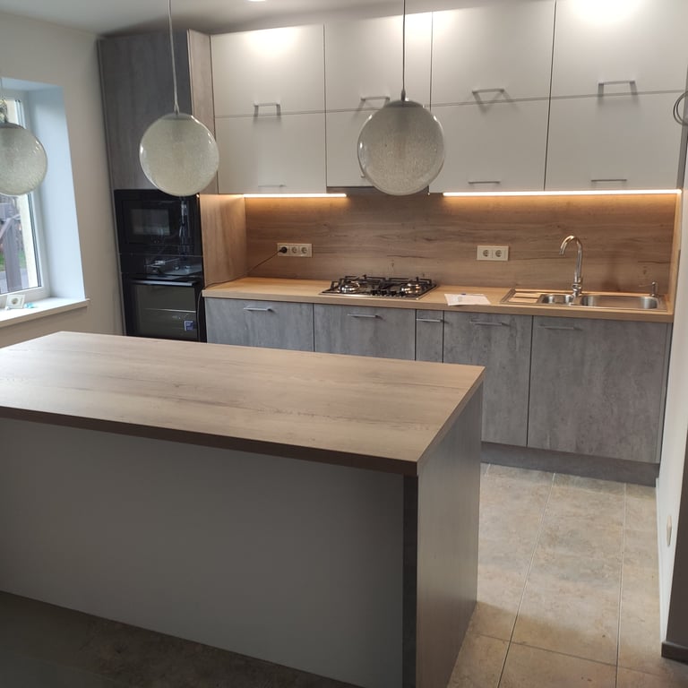 Custom kitchen island as a functional centerpiece with elegant storage