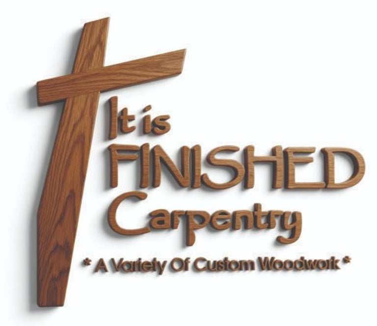 It Is Finished Carpentry logo