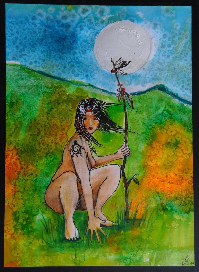 peinture guerrière art galerie