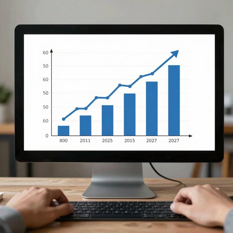 A sleek black and gold themed graphic showing three SEO packages with icons representing growth and local reach.