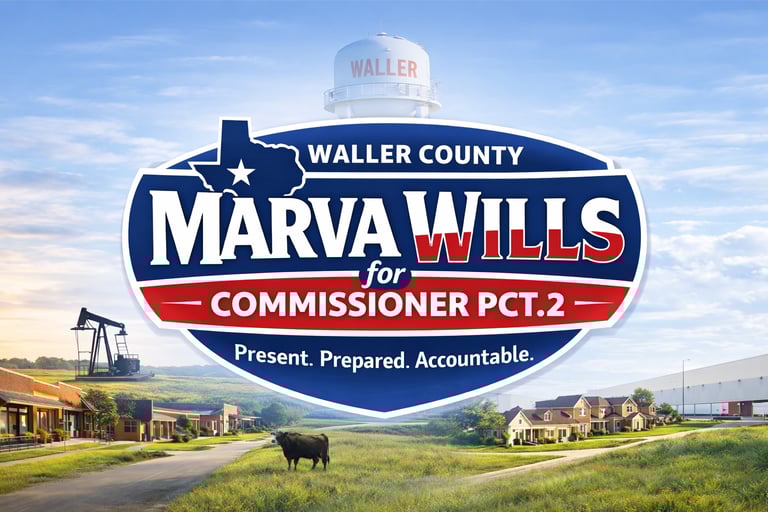 Marva Wills For Waller County Commissioner Precinct 2 logo