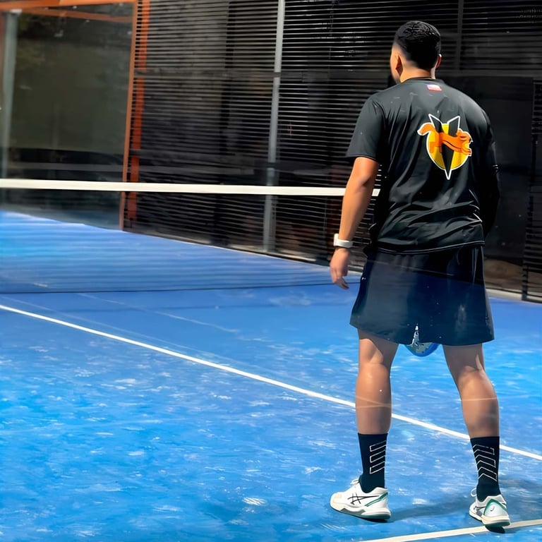 Jugador de pádel en Club de Campo Las Vizcachas en Puente Alto