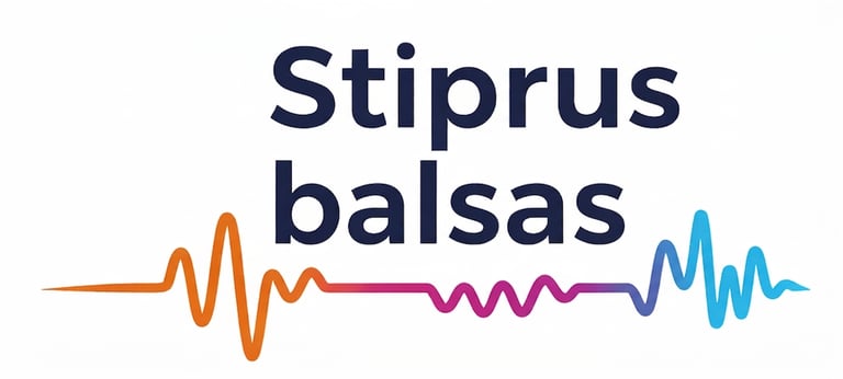 Stiprus Balsas logo